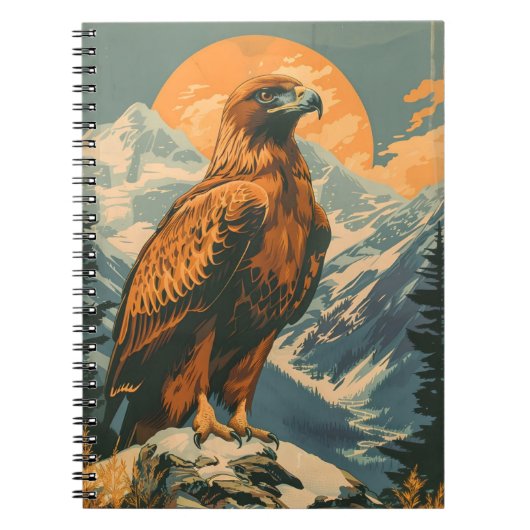 Flügel der Majestät: Vintager Adler Notizblock (Vorderseite)