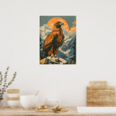 Flügel der Majestät: Vintager Adler Poster (Küche)