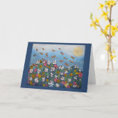 Flügel der Sommerkarte Karte (Gelbe Blume)