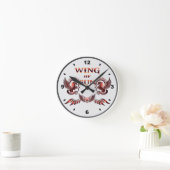 Flügel der Sonnenuhr Runde Wanduhr (Zuhause)