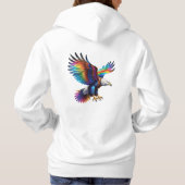 🌟 🦅 Flügel der Strahlung: Der Celestial Rainbow Hoodie (Rückseite)