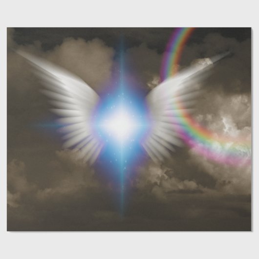 Flügel der weißen Engel Geschenkpapier (Flach)