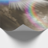 Flügel der weißen Engel Geschenkpapier (Ecke)