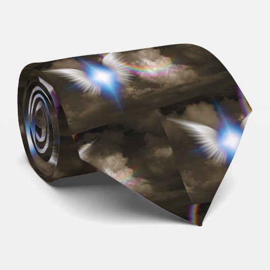 Flügel der weißen Engel Krawatte (Gerollt)