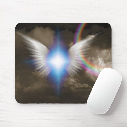 Flügel der weißen Engel Mousepad (Mit Mouse)