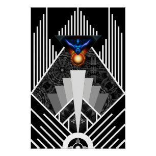 Flügel des Blitzes Deko Mech Flare Perfect Poster