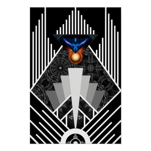 Flügel des Blitzes Deko Mech Flare Perfect Poster (Vorderseite)
