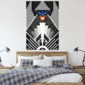Flügel des Blitzlichtes Deko Mech Flare Canvas dru (Insitu (Schlafzimmer))