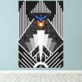Flügel des Blitzlichtes Deko Mech Flare Canvas dru (Insitu (Holzboden))