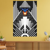 Flügel des Blitzlichtes Deko Mech Flare Canvas dru (Insitu (Wohnzimmer))