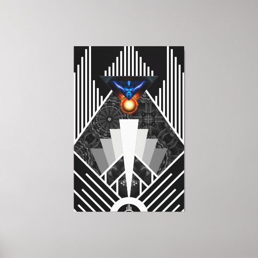 Flügel des Blitzlichtes Deko Mech Flare Canvas dru (Vorderseite)