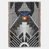 Flügel des Blitzlichtes Deko Mech Flare Throw Blan Decke (Vorderseite Vertikal)