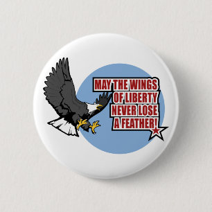 Flügel des Freiheitsknopfes Button