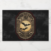 Flügel des gotischen Apothekers Halloween Alkoholflaschenetikett (Einzelnes Label)