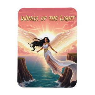 Flügel des Lichts - Angelic Sunrise Magnet