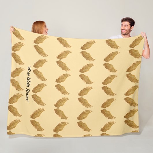 "Flügel des Lichts" Fleecedecke (Beispiel)