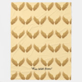 "Flügel des Lichts" Fleecedecke (Vorderseite)