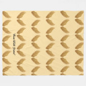 "Flügel des Lichts" Fleecedecke (Vorderseite (Horizontal))