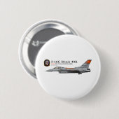Flügel des taktischen Kämpfer-F-16 272. Button (Vorne & Hinten)