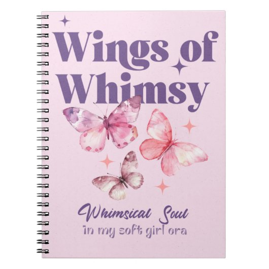 Flügel des Whimsy Spiral-Notebooks Notizblock (Vorderseite)