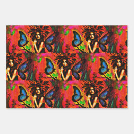 Flügel einer Märchen Geschenkpapier Set