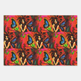 Flügel einer Märchen Geschenkpapier Set