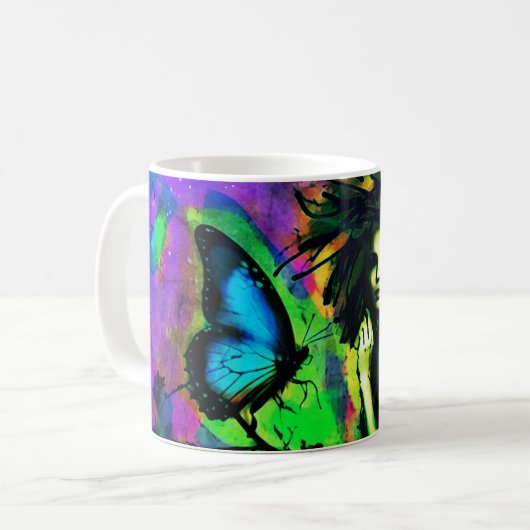 Flügel einer Märchen Kaffeetasse (Vorderseite Links)