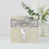 Flügel einer Taubeneinladung (Stehend Vorderseite)