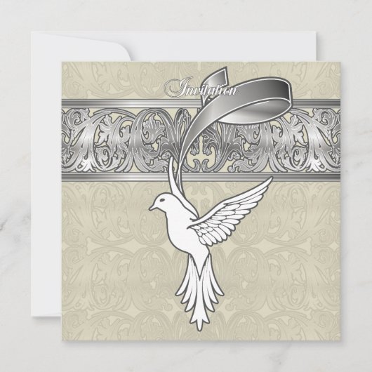 Flügel einer Taubeneinladung (Vorderseite)