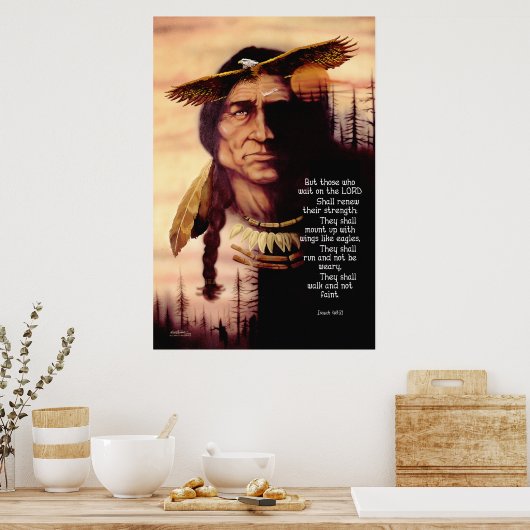 Flügel eines Adlers Poster (Küche)