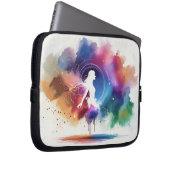 Flügel eines Regenbogens-Souls Laptopschutzhülle (Vorne Rechts)