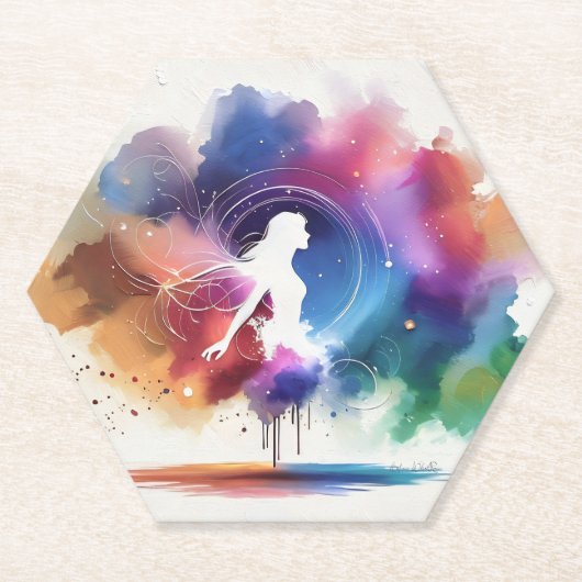Flügel eines Regenbogens-Souls Untersetzer (Vorderseite)