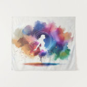 Flügel eines Regenbogens-Souls Wandteppich (Vorderseite (Horizontal))