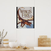 Flügel feuern die Dragonet-Prophezeilenabdeckung Poster (Küche)