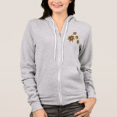Flügel Flora Hoodie (Vorderseite)