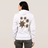Flügel Flora Hoodie (Schwarz voll)