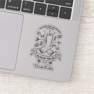 Flügel Frida Kahlos   zum zu fliegen Aufkleber