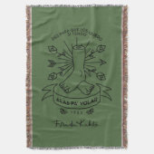 Flügel Frida Kahlos | zum zu fliegen Decke (Vorderseite Vertikal)