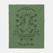 Flügel Frida Kahlos | zum zu fliegen Fleecedecke (Vorderseite)