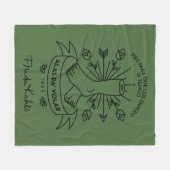 Flügel Frida Kahlos | zum zu fliegen Fleecedecke (Vorderseite (Horizontal))