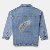 FLÜGEL FÜR MEINE TRÄUME JEANSJACKE (Rückseite)