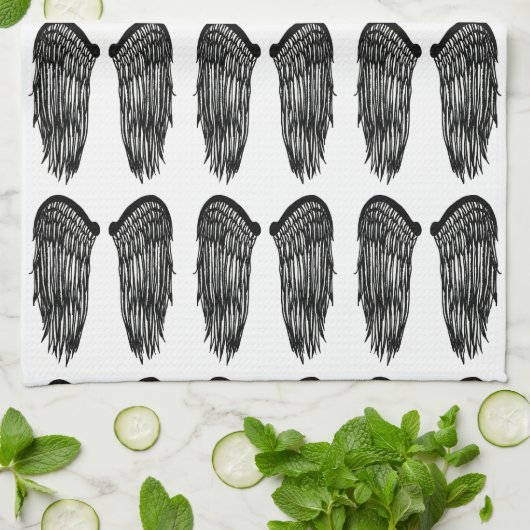 Flügel Geschirrtuch (Gefaltet)