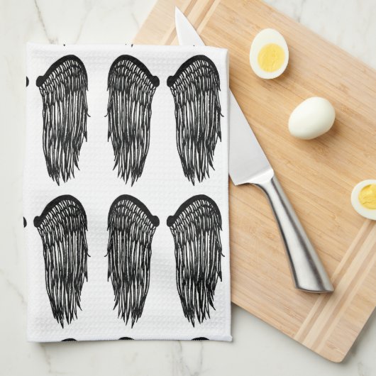 Flügel Geschirrtuch (Viertel Falte)