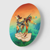 Flügel Große Wanduhr (Winkel)