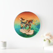 Flügel Große Wanduhr (Zuhause)