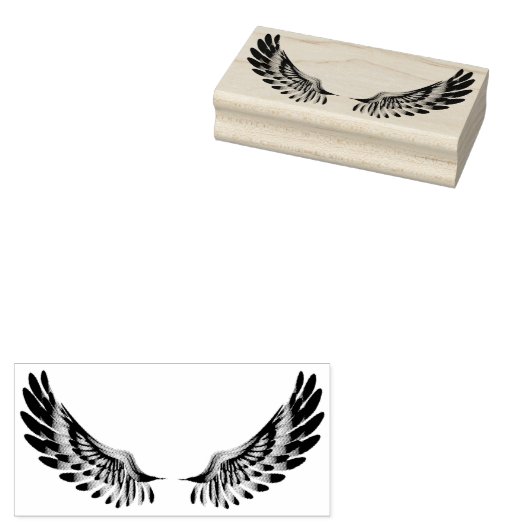 Flügel Gummistempel (Stempel)