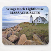Flügel-Hals-Leuchtturm, Massachusetts Mousepad (Vorne)