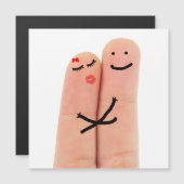 Flügel in der Liebe Magnetkarte (Vorne/Hinten)