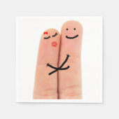 Flügel in der Liebe Serviette (Vorderseite)