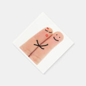 Flügel in der Liebe Serviette (Ecke)